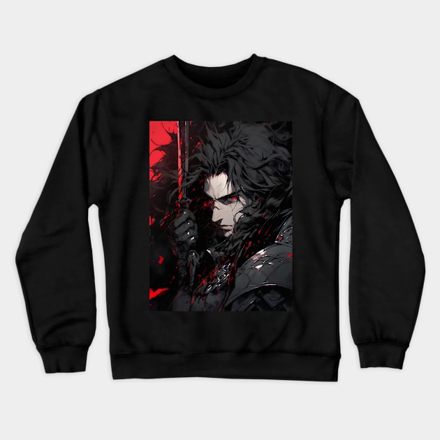 Hunters of the Dark: Explore the Supernatural World with Vampire Hunter D. Illustrations: Bloodlust Crewneck Sweatshirt by insaneLEDP